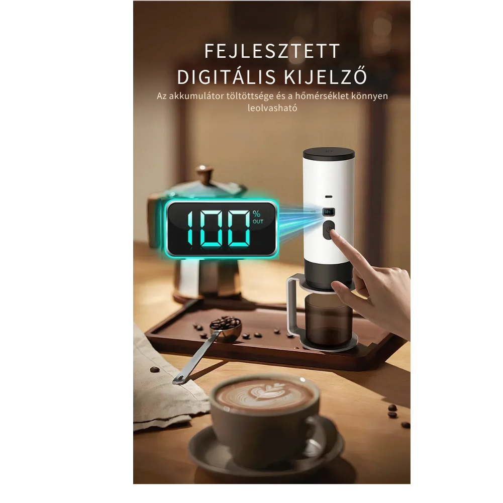 Brewgo™ – Hordozható Akkumulátoros Kávéfőző